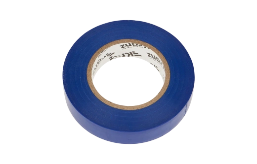 KR-09-2105 Изолента ПВХ KRANZ 15 мм х 25 м, синяя, упаковка 5 роликов