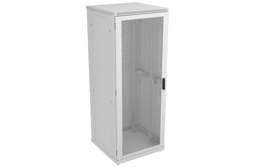 Шкаф телекоммуникационный напольный 19",42U(800x1000), ШТ-НП-42U-800-1000-П, передняя дверь перфорированная ССД