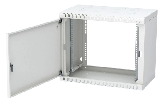 Шкаф телекоммуникационный настенный разборный 19”,9U(600x350), ШТ-НСр-9U-600-350-М дверь металл ССД