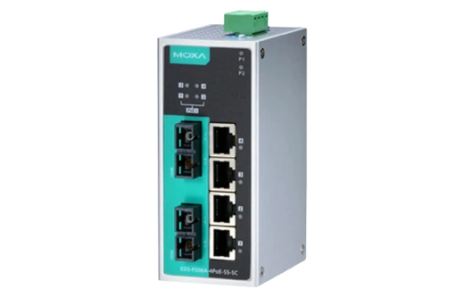 Коммутатор Moxa EDS-P206A-4PoE-S-SC-T