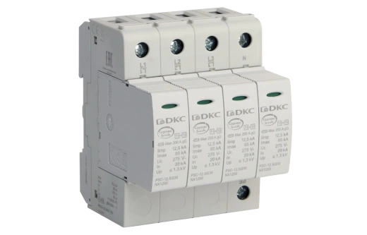 NX1241 УЗИП, класс I+II, 4-полюсный, L1-L2-L3-N