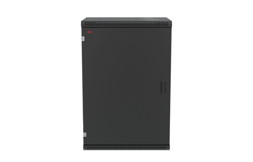 Шкаф телекоммуникационный настенный разборный черный 19”,18U(600x450), ШТ-НСр-18U-600-450-М-Ч дверь металл ССД