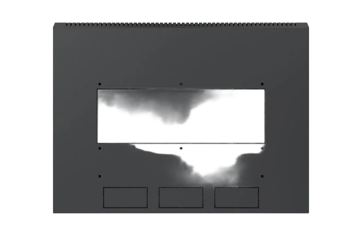 Шкаф телекоммуникационный настенный разборный черный 19”,12U(600x450), ШТ-НСр-12U-600-450-П-Ч дверь перфорированная ССД
