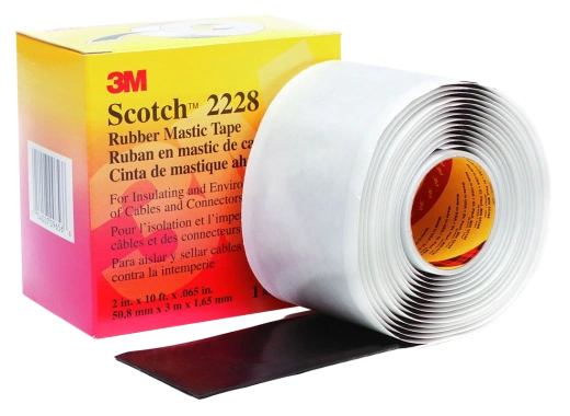 7000005986 Scotch 2228, резиново-мастичная электроизоляционная лента, 50мм х 3м