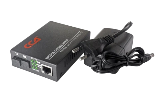 Медиаконвертер 100M, Tx1310/Rx1550 20km, RJ45 SC