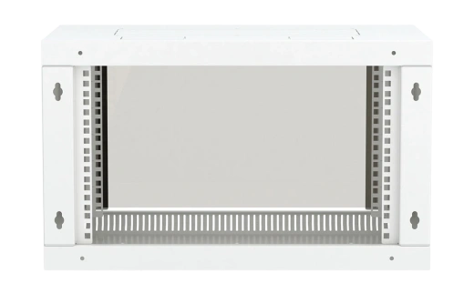 Шкаф телекоммуникационный настенный разборный 19”,6U(600x350), ШТ-НСр-6U-600-350-С дверь стекло ССД