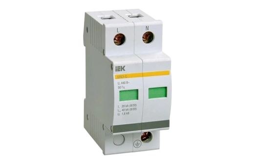 MOP20-3-C Огр-ль имп. перенапр. ОПС1-C 3P In=20kA Un=400B Im=40kA ИЭК