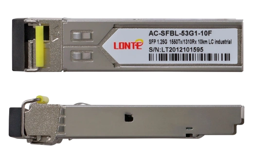 SFP WDM 1.25G Tx1550/Rx1310 10km LC DDM (industrial)