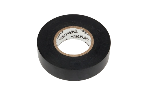 KR-09-2806 Изолента ПВХ профессиональная KRANZ 0.18 х 19 мм х 20 м, черная, упаковка 10 роликов