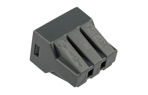 07-3060 Экспресс-клемма с пастой, 6-проводная до 2,5 мм?, серая (50 шт./уп.) (773-306) REXANT