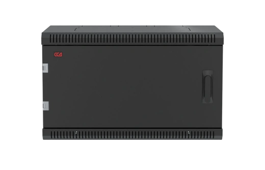 Шкаф телекоммуникационный настенный разборный черный 19”,6U(600x650), ШТ-НСр-6U-600-650-М-Ч дверь металл ССД