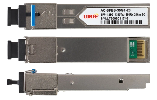 SFP WDM 1.25G Tx1310/Rx1550 20km SC DDM
