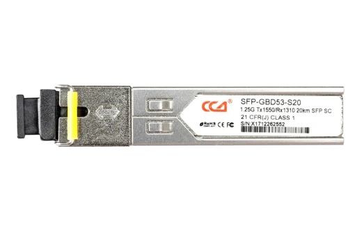 SFP WDM 1.25G Tx1550/Rx1310 20km SC