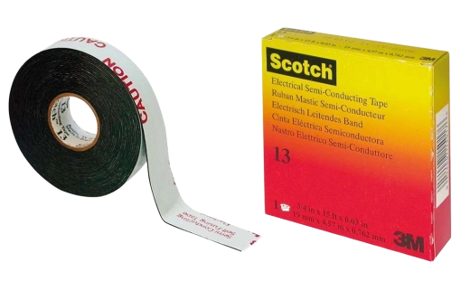 7000007284 Scotch 13, самослип. полупроводящая резиновая лента, 19мм х 4,5м