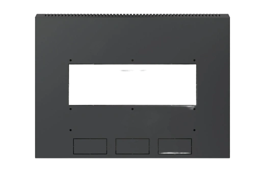 Шкаф телекоммуникационный настенный разборный черный 19”,18U(600x550), ШТ-НСр-18U-600-550-П-Ч дверь перфорированная ССД